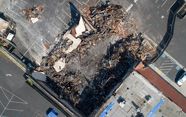 aerial imagery is great for assessing damage claims and repairs