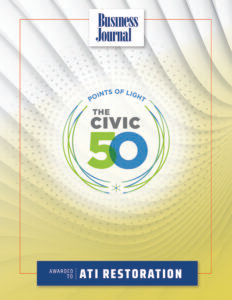 ATI Restoration awarded The Civic 50 Points of Light by Business Journal.