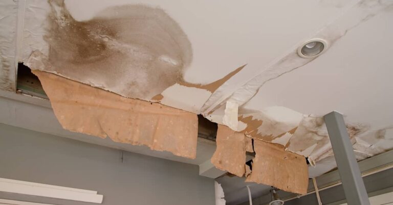 Water-damaged ceiling | ATI Restoration